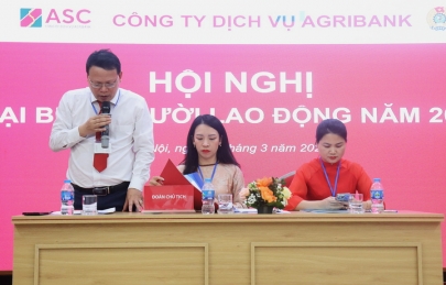 HỘI NGHỊ ĐẠI BIỂU NGƯỜI LAO ĐỘNG CÔNG TY DỊCH VỤ AGRIBANK NĂM 2026: ĐỒNG THUẬN CAO, QUYẾT TÂM HOÀN THÀNH MỤC TIÊU.