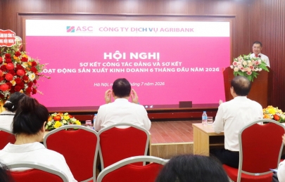 ĐẢNG BỘ CÔNG TY DỊCH VỤ AGRIBANK TỔ CHỨC HỘI NGHỊ SƠ KẾT CÔNG TÁC ĐẢNG VÀ SƠ KẾT HOẠT ĐỘNG SẢN XUẤT KINH DOANH 6 THÁNG ĐẦU NĂM 2026