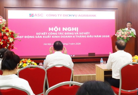 ĐẢNG BỘ CÔNG TY DỊCH VỤ AGRIBANK TỔ CHỨC HỘI NGHỊ SƠ KẾT CÔNG TÁC ĐẢNG VÀ SƠ KẾT HOẠT ĐỘNG SẢN XUẤT KINH DOANH 6 THÁNG ĐẦU NĂM 2026