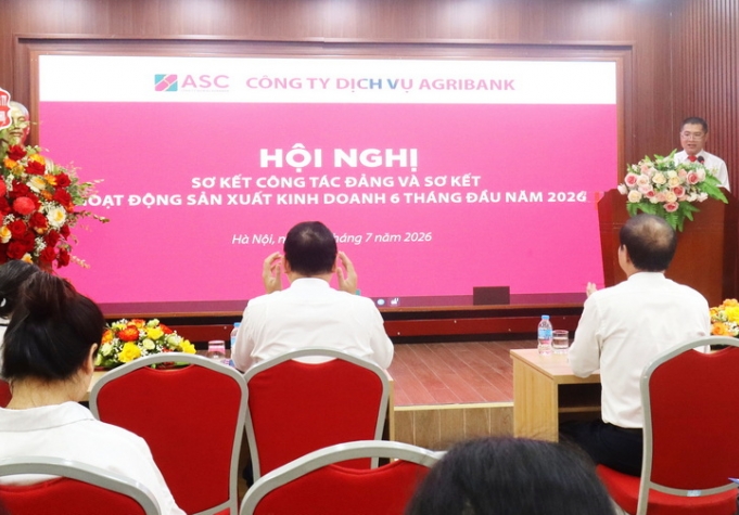 ĐẢNG BỘ CÔNG TY DỊCH VỤ AGRIBANK TỔ CHỨC HỘI NGHỊ SƠ KẾT CÔNG TÁC ĐẢNG VÀ SƠ KẾT HOẠT ĐỘNG SẢN XUẤT KINH DOANH 6 THÁNG ĐẦU NĂM 2026