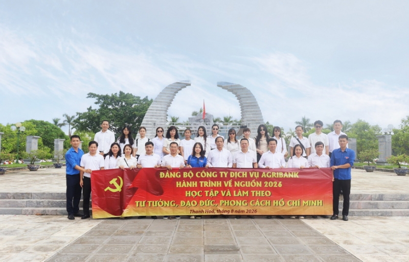 HÀNH TRÌNH VỀ NGUỒN - BỒI ĐẮP TRUYỀN THỐNG, HUN ĐÚC BẢN LĨNH NGƯỜI ĐẢNG VIÊN CÔNG TY DỊCH VỤ AGRIBANK