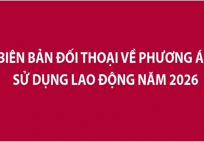 BIÊN BẢN ĐỐI THOẠI VỀ PHƯƠNG ÁN SỬ DỤNG LAO ĐỘNG CỦA CÔNG TY DỊCH VỤ AGRIBANK NĂM 2026
