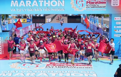 CÔNG TY DỊCH VỤ AGRIBANK GÓP MẶT TRONG “DẤU CHÂN MẶT TRỜI” - GIẢI VÔ ĐỊCH QUỐC GIA MARATHON VÀ CỰ LY DÀI DO BÁO TIỀN PHONG TỔ CHỨC NHÂN DỊP NGÀY 26 THÁNG 3