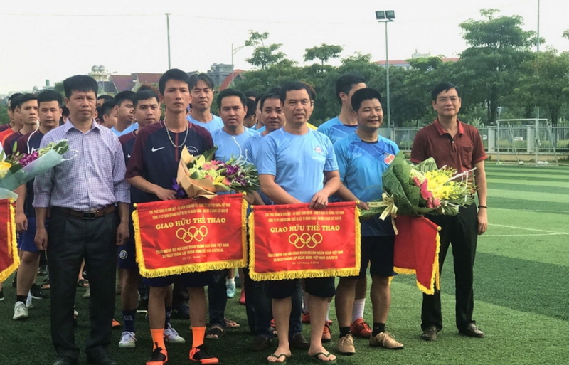 Công ty dịch vụ Agribank tham dự giao hữu thể thao, chào mừng Đại hội VI Công đoàn Ngân hàng Việt Nam, Đại hội XII Công đoàn Việt Nam và ngày thành lập Ngân hàng Việt nam